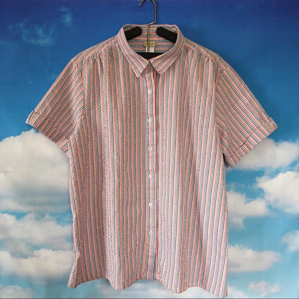 *sold* Rainbow striped shirt